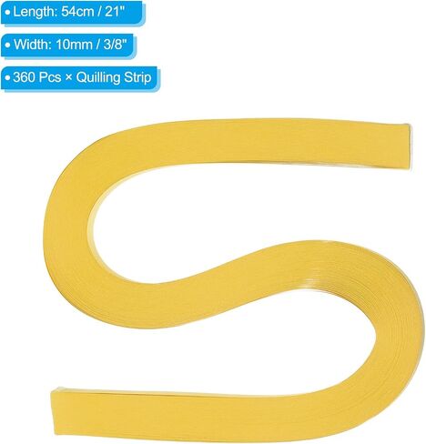 PATIKIL 120pcs Quilling Paper Strips Paper Flowers Quilling Kits 3/8"(10mm) Origami Paper for Adults Beginner Art Craft, 21"(54cm) Sky Blue in Kuwait