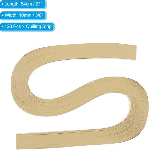 PATIKIL 120pcs Quilling Paper Strips Paper Flowers Quilling Kits 3/8"(10mm) Origami Paper for Adults Beginner Art Craft, 21"(54cm) Sky Blue in Kuwait