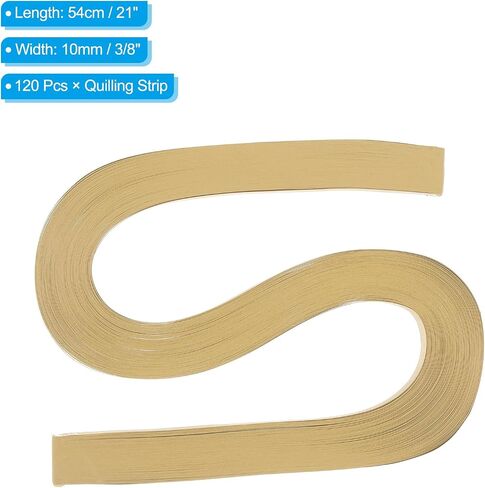 PATIKIL 120pcs Quilling Paper Strips Paper Flowers Quilling Kits 3/8"(10mm) Origami Paper for Adults Beginner Art Craft, 21"(54cm) Sky Blue in Kuwait