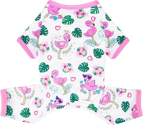 Dog Onesie XS~XXL Dog Pajamas Small Dog Clothes Girl Boy Cute Chihuahua Clothes Summer Puppy Pajamas Breathable Cat Onesie Pet Jumpsuit Doggie Outfit (Purple, X-Small) in Kuwait