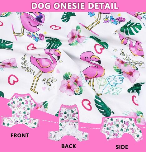 Dog Onesie XS~XXL Dog Pajamas Small Dog Clothes Girl Boy Cute Chihuahua Clothes Summer Puppy Pajamas Breathable Cat Onesie Pet Jumpsuit Doggie Outfit (Purple, X-Small) in Kuwait