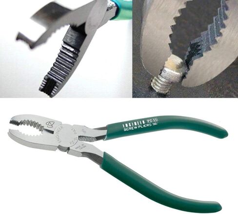 كماشة إزالة المسمار PZ-60 من ENGINEER، كماشة طويلة الأنف 193 مم مع فك مسنن لاستخراج المسمار in Kuwait