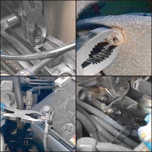 كماشة إزالة المسمار PZ-60 من ENGINEER، كماشة طويلة الأنف 193 مم مع فك مسنن لاستخراج المسمار in Kuwait