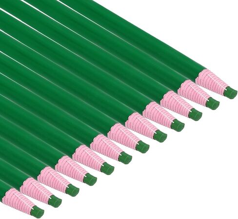 Patikil Peel-Off China Markers ، 12 Pack Grease Wax Pencils Wood للملابس الزجاجية رسم ورقة فينيل المعدن ، وردي in Saudi Arabia