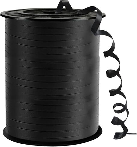 Black Curling Ribbon, 500 Yard, 1/5" for Presents, Balloons, Parties & Festivals in Kuwait