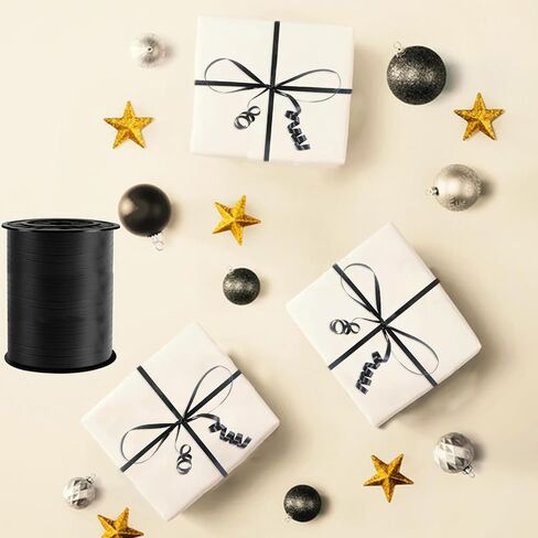 Black Curling Ribbon, 500 Yard, 1/5" for Presents, Balloons, Parties & Festivals in Kuwait
