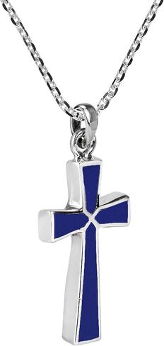 AeraVida Spiritual Minimalist Christian Cross Pink Mother of Pearl .925 Sterling Silver Pendant Necklace | Religous Necklace Jewelry for Women | Jewelry Gift in Saudi Arabia