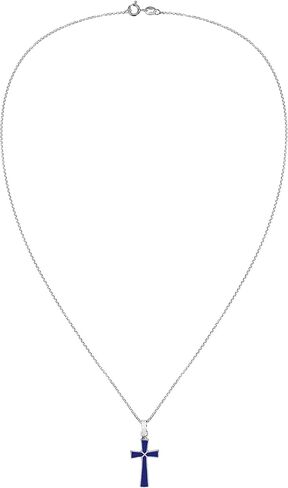 AeraVida Spiritual Minimalist Christian Cross Pink Mother of Pearl .925 Sterling Silver Pendant Necklace | Religous Necklace Jewelry for Women | Jewelry Gift in Saudi Arabia