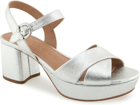 Aerosoles Women's Cosmos Heeled Sandal, Silver, 10.5 in Saudi Arabia