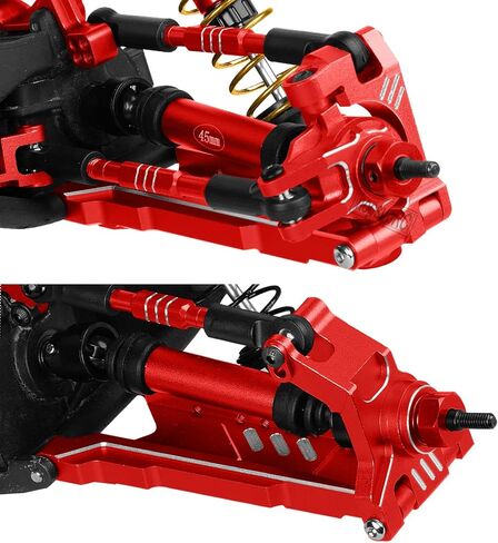 RC Upgrades Part for Stampede Slash Rustler JatO 4X4 VXL/BL-2s,RC #45 Steel CVD Drive Shafts,Harden Front Rear Driveshaft Axles Hops up(4PCS),Replace #9051#9052 Red in Saudi Arabia