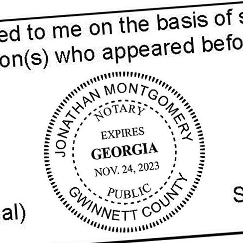 Georgia Round Notary Stamp | Official State Notary Stamp | Official Seals | Meets State Specifications (Georgia, Round Stamp) in Saudi Arabia