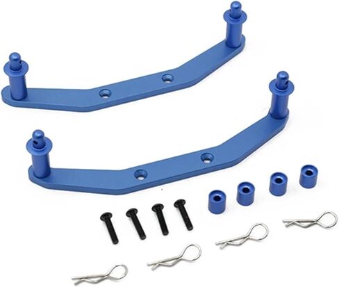 RC Spare Part for 1/10 for Traxxas for Slash 4X4 4WD Metal Front & Rear Body Mounts with Body Posts RC Car Upgrade Parts Modified Accessories(Blue) in Kuwait
