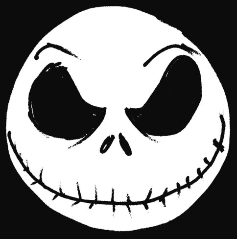 Disney Women's Nightmare Before Christmas Big Face Jack Slim Fit, Scoop Hem Racerback Tank in Saudi Arabia