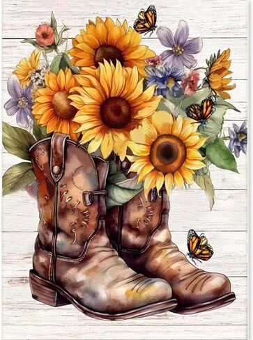 Sunflower Stamped Cross Stitch Kits,11CT Cross Stitch Kits for Beginners,DIY Needlepoint Kits for Adults,Embroidery Patterns Dimensions Counted Cross Stitch Kits Art Crafts Kits for Home Decor Gift in Kuwait