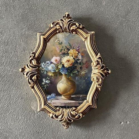 VPMQFL Carved Resin Picture Frame American Background Wall Hanging Photo Frame in Saudi Arabia