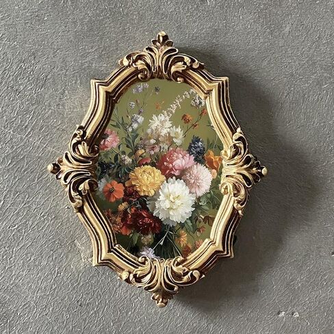 VPMQFL Carved Resin Picture Frame American Background Wall Hanging Photo Frame in Saudi Arabia