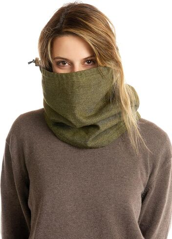 Hemp Neck Gaiter, Hood, Scarf (Grey) in Saudi Arabia