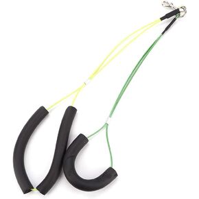 Oumefar Adjustable Pet Grooming Leash No-Sit Haunch Holder Restraint Wash Choker Dogs Cats Grooming Table Arm(Yellow+Green)
