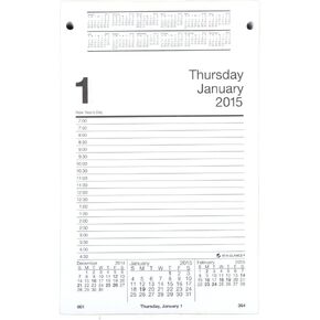 AT-A-GLANCE Pad-Style Desk Calendar Refill 2015, 5 x 8 Inches (E458-50)