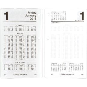 AT-A-GLANCE Desk Calendar 2017 Refill, Daily, Financial, 3-1/2 x 6" (S17050)