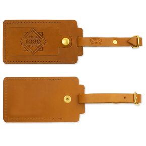 Personalized Leather Luggage Tag | Customized Monogram Luggage Tags with Initials | Personalized Luggage Tags for Suitcases, Travel Tag | Travel Gifts for Women & Men, Handmade in the USA
