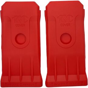 1KCover Universal Paint Brush Cover – Set of 2 - Durable Silicone - 2" (Red)