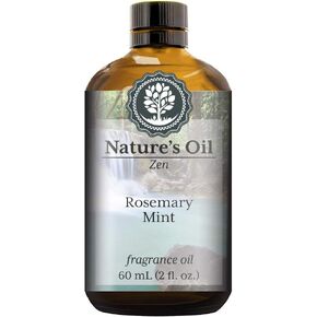 Rosemary Mint Fragrance Oil (60ml) for Diffusers, Soap Making, Candles, Lotion, Home Scents, Linen Spray, Bath Bombs, Slime