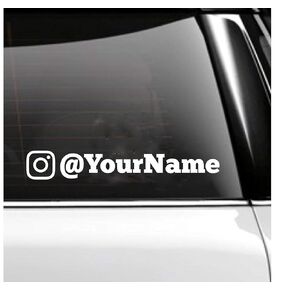 Custom Instagram Decal-Block Font