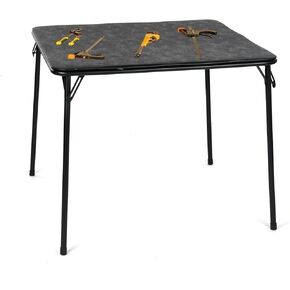 Homy Casa Folding Science Lab Table – Portable, Durable Metal Frame, Easy Setup & Storage, Spaca-Saving Design Ideal for Classroom, Laboratory, and Workspace Use, Black