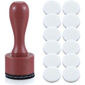 Oruola 13Pcs Ink Blending Tool, Brown Ink Blending Brushes and 12 Pcs Replacement Refill Sponge Domed Foam Pads Art Supplies for Scrapbooking Painting Drawing Art Supplies Distressing Blending