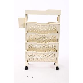 Mobile Bookcase Storage Rack, Bookcase Trolley, Organizer on Wheels