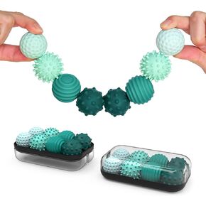 ONO Signets – Silicone Magnetic Balls with Textured Dimples, Bumps, and Waves | Fun to Play with Fidget Toy for Adults | Help Relieve Stress, Anxiety, Tension | Promotes Focus, Clarity (Teal)
