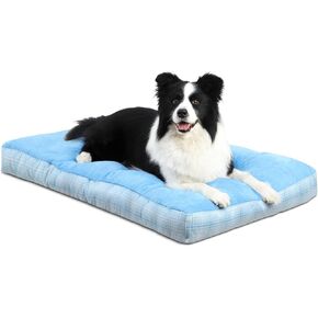 MIHIKK Washable XL Dog Bed for Extra Large Dogs with Anti-Slip Bottom & Durable Zipper, Premium Foam Pet Pad for Crate for Large Medium Small Sized Puppies, 41" x 27" Gray