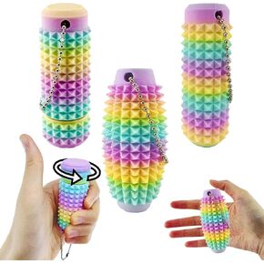 2 Packs Little Ouchies Pain Stim Fidget Toy, 3D Printed Fidget Toys Anxiety Relief Items,Handheld Fidget Toys,Adults & Teens Promotes Focus,Novelty Stress Relief for Christmas Birthday Gift (XU BG+RG)