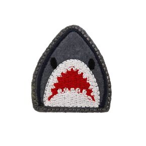 Shark Head Embroidered Iron On Patch
