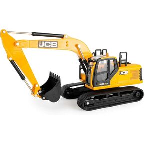 JCB Farm Tomy Toys - Excavator - 1:32 220X - Collectable Tractor Toy - 1:32 Scale Farm Toys - Suitable For Collectors And Kids - 3 Year Plus, 43211