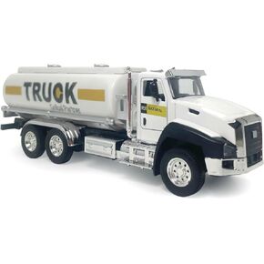 ZEZEFUFU 1:50 Simulation Oil Corp Toy Engineering Tanker Trailer Truck Model Car for Collection