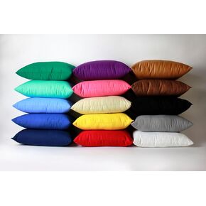 Travel pillow with washable cotton covers (Yellow)