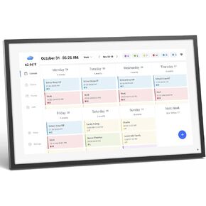 LOOFII 15.6″ Smart Digital Calendar – Full HD Touchscreen Family Planner & Chore/Meal Chart, Wall-Mount