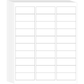 L LIKED Printable Address Labels, 1" x 2-5/8", 900 Labels, 30 per Sheet, Label Stickers for Envelopes (30 Sheets)