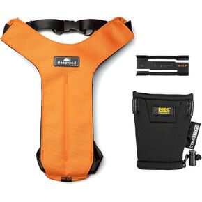 Clickit Sport Plus - Crash-Tested and Safety Certified Car Seat Belt Harness for Dogs (Extra Large, Orange Dream)