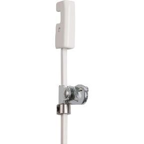 STAS Art Hanging Set: STAS j-Rail max Security Rod 4x4 White 100 cm + Security Hook + Security Cap