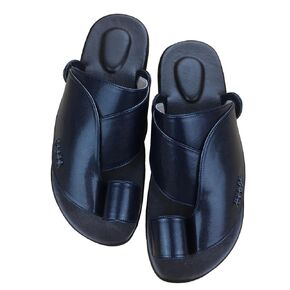Mens Navy Vegan Leather Sandals ~ SandCruisers ~ Traditional Arabian Sandals ~ Great for Outdoors, Beaches, Parks, Lakes, Pools & Parties!