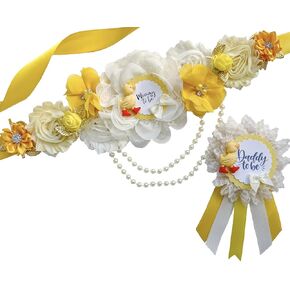 Rubber Ducky Baby Shower Mom to be Sash,Rubber Ducky to Be Sash for Shower, Rubber Ducky Theme, Rubber Ducky Sash (Mom Sash and Dad Pin)