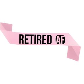 Custom Retired AF Sash - Personalize with Your Text