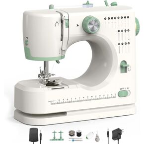 Sewing Machine for Beginners,Double Needle Sewing Machine for Adults,16 Strings of Weaving Dreams,Adjustable Sewing Speed,Suitable for Daily Sewing at Home.