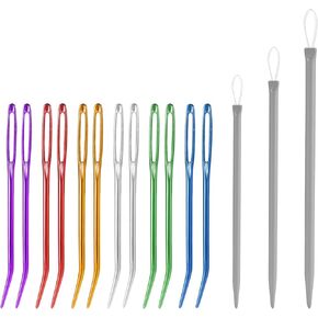 15pcs Tapestry Needle Set, Yarn Darning Blunt Tip & Large Eye Knitting Needles for Knitting Crochet Weaving Sewing Wool Yarn and Crafting Projects