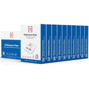 Staples TRU RED Printer Paper, 8.5" x 11" -inch, 20 lbs., 96 Brightness Rating. Matte White Paper Finish (500 Sheets/Ream, 10 Reams/Carton)