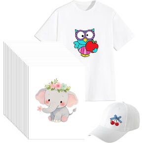 Heat Transfer Paper for Dark Fabrics - 20 Sheets 8.5x11 | Compatible with Inkjet & Laser Printers | for T-Shirts, DIY Gift & Clothing Customized Transfer Paper