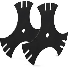 781-0748-0637 9" 3-Side Edger Star Blade 5/8" Center Hole, 781-0748 Edger Blade for Craftsman Edgers, Compatible with Troy-Bilt, MTD, Cub Cadet Edgers, Replace 781-0748, 40-009, 490-105-M017(2 Pack)